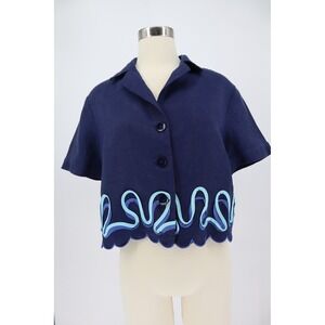 The Wolf Gang Zabelle Shirt Size M Floral Button Front Blouse GUC